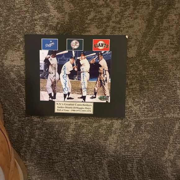 Mickey mantle Joe dimaggio mays Snider signed - Picture 1 of 1